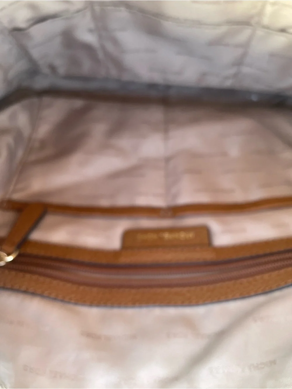 Michael Kors Cognac Pebbled Leather Hobo Bag